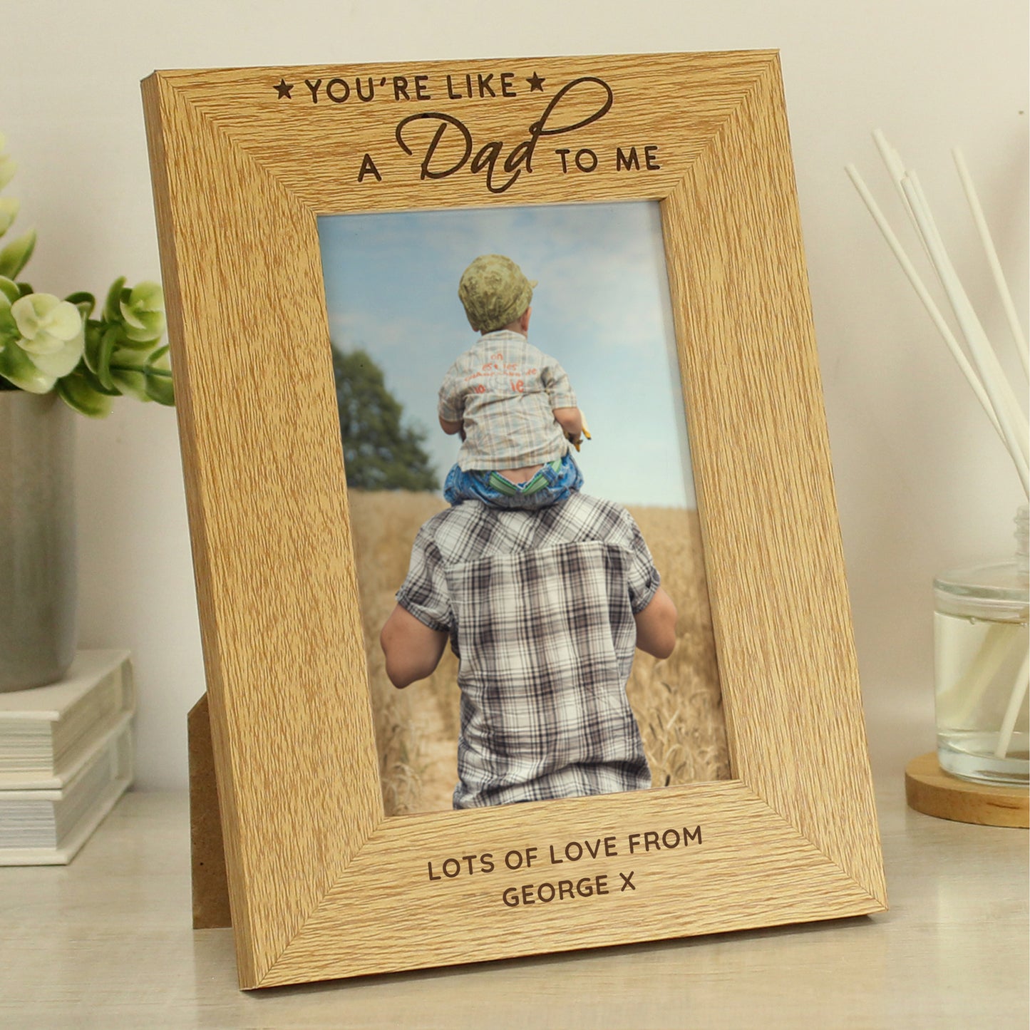 Personalised You’re Like A Dad To Me Frame 6 x 4 Front