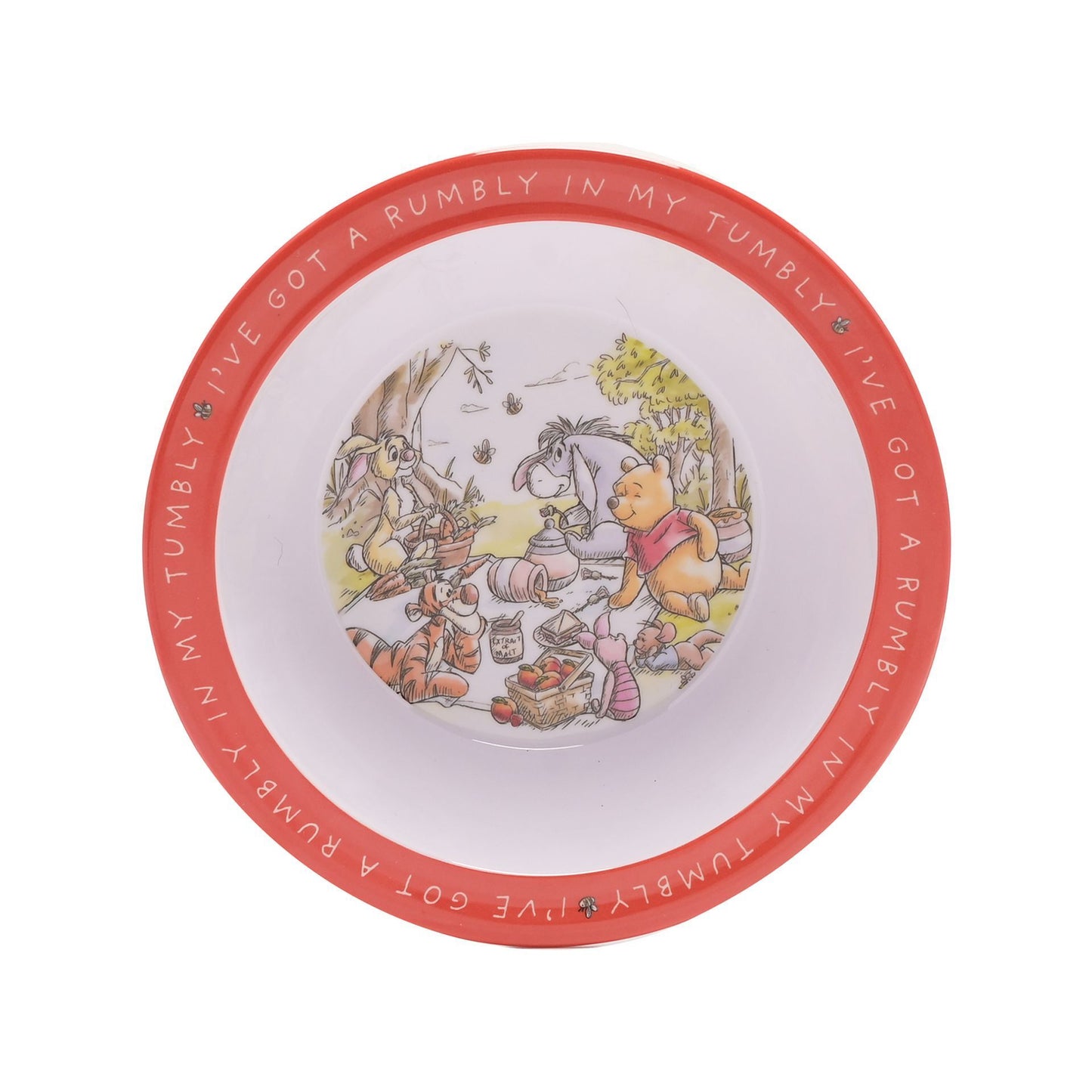 Disney Winnie the Pooh 4-Piece Melamine Boxed Dining Set
