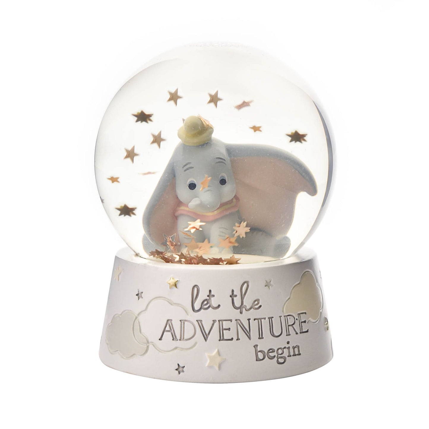 DAMAGED Disney Magical Beginnings Dumbo Snow Globe