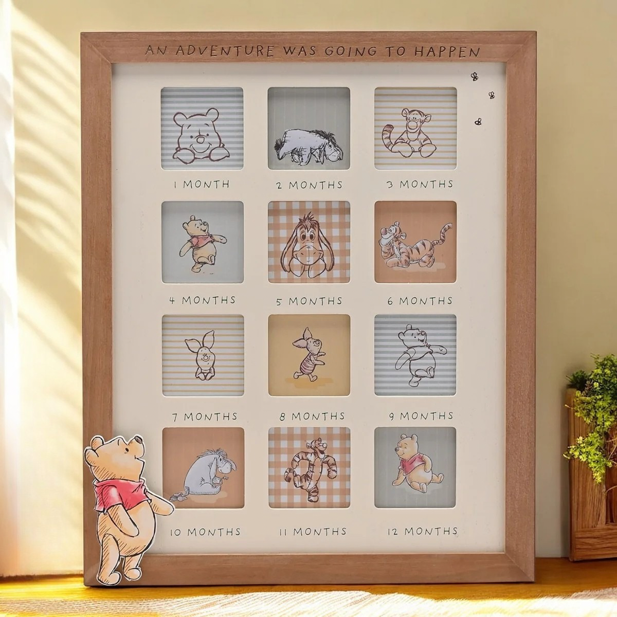 Disney Winnie The Pooh ‘Adventure’ First Year Wooden Photo Frame