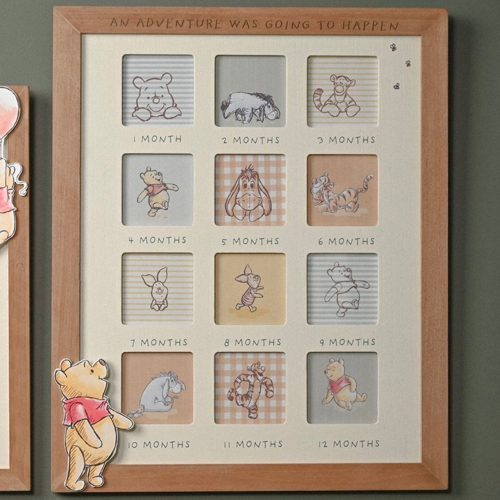 Disney Winnie The Pooh ‘Adventure’ First Year Wooden Photo Frame