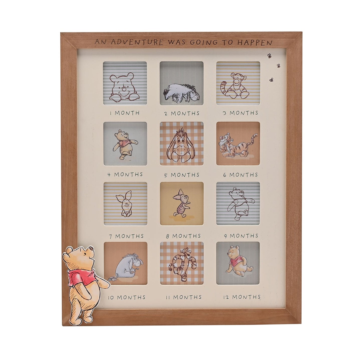 Disney Winnie The Pooh ‘Adventure’ First Year Wooden Photo Frame