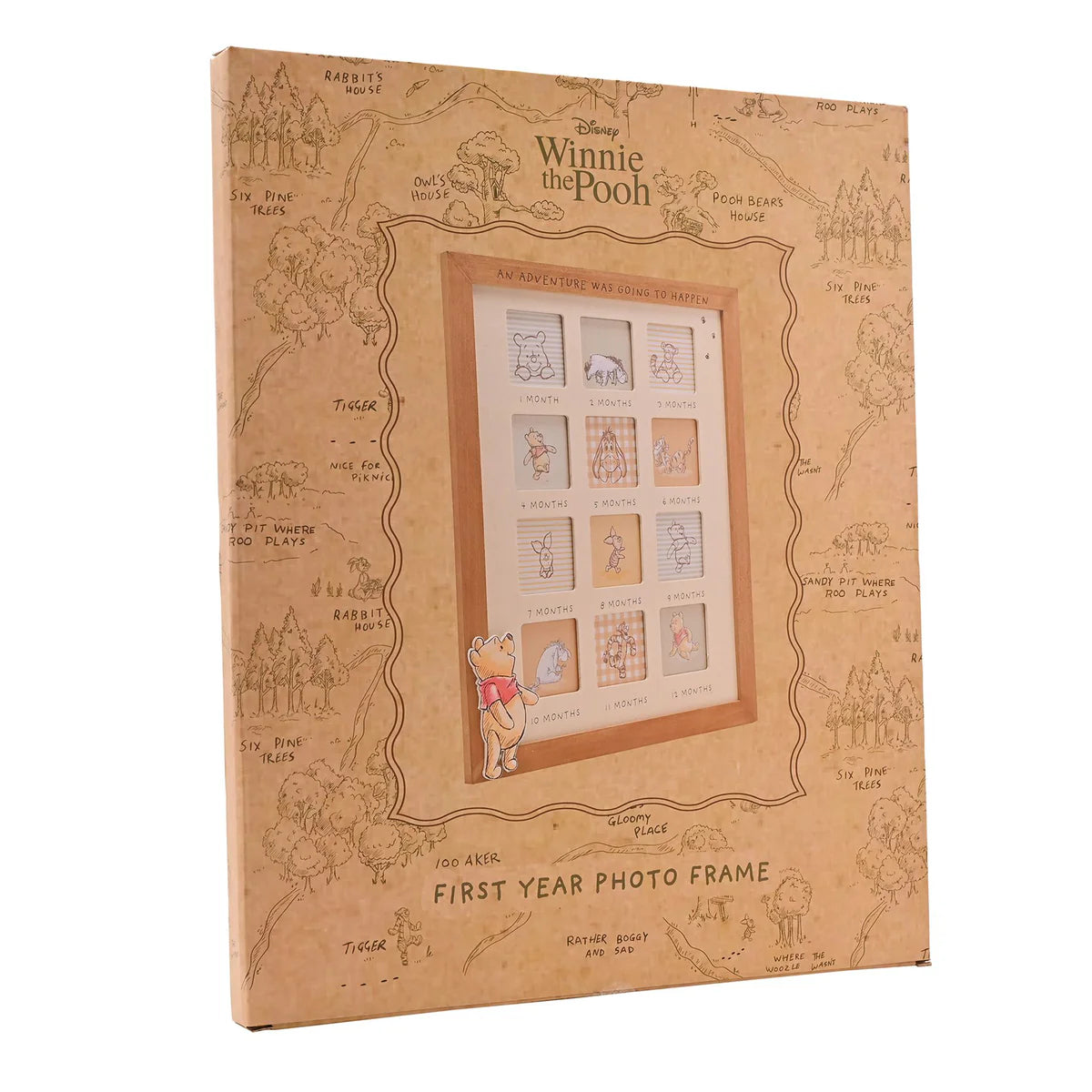 Disney Winnie The Pooh ‘Adventure’ First Year Wooden Photo Frame