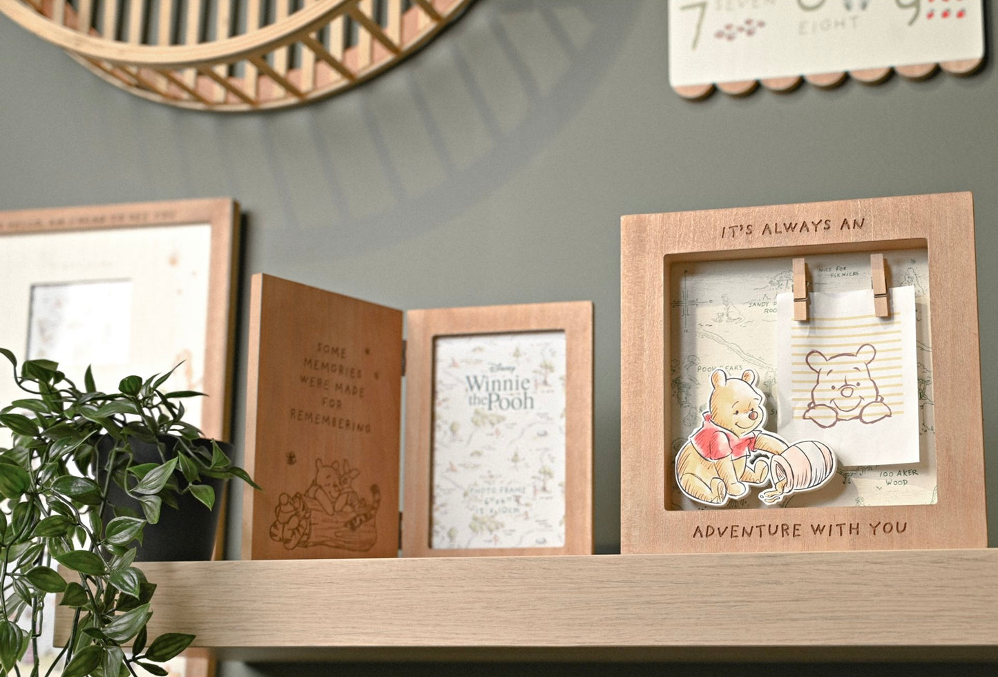 Disney Winnie The Pooh 'It's Always an Adventure With You' Box Photo Frame