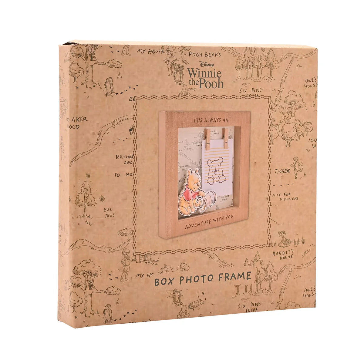 Disney Winnie The Pooh 'It's Always an Adventure With You' Box Photo Frame