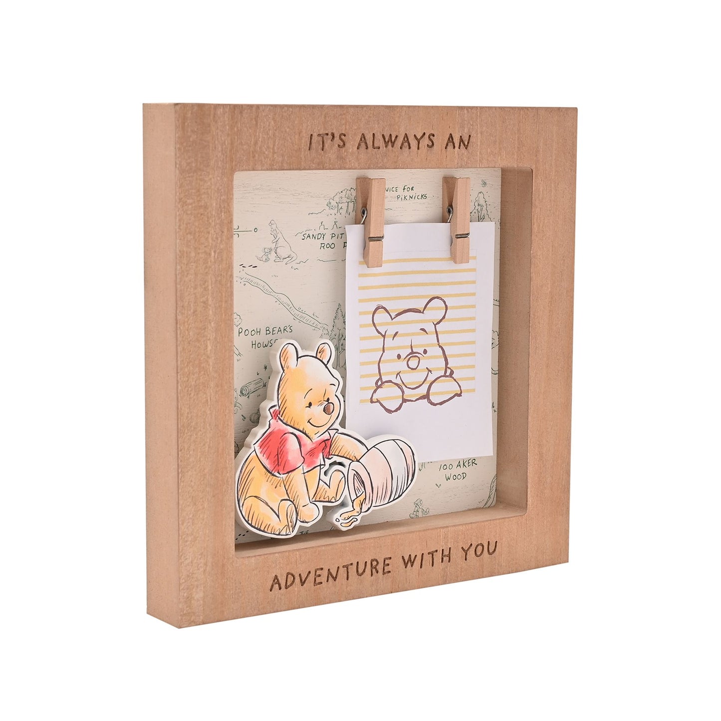 Disney Winnie The Pooh 'It's Always an Adventure With You' Box Photo Frame
