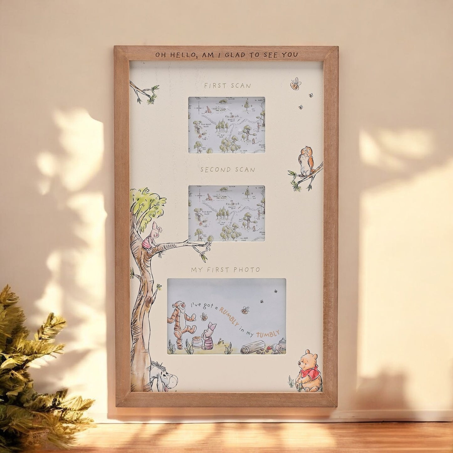 Disney Winnie The Pooh 'Oh Hello, Am I Glad to See You' Multi-Aperture Scan Frame