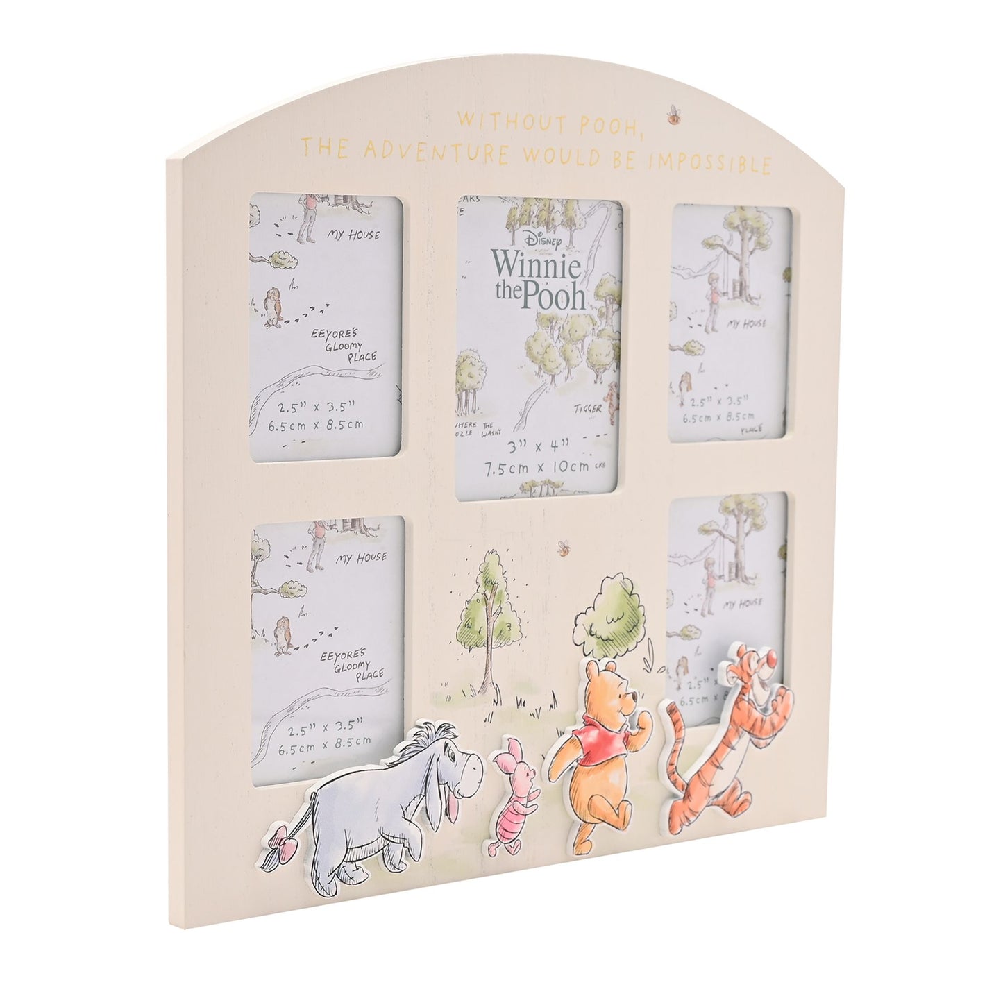 Disney Winnie The Pooh 'Without Pooh' Multi-Aperture Photo Frame