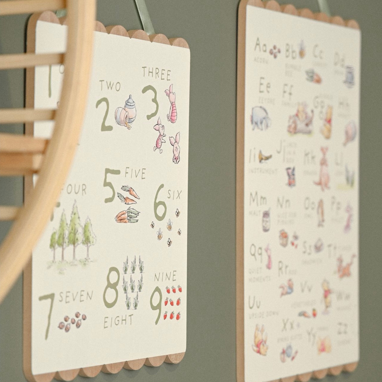 Disney Winnie The Pooh Wooden Hanging Alphabet Plaque