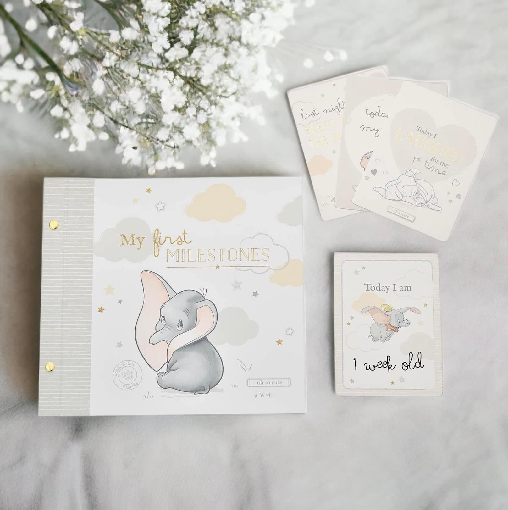 Disney magical beginnings store baby milestone cards