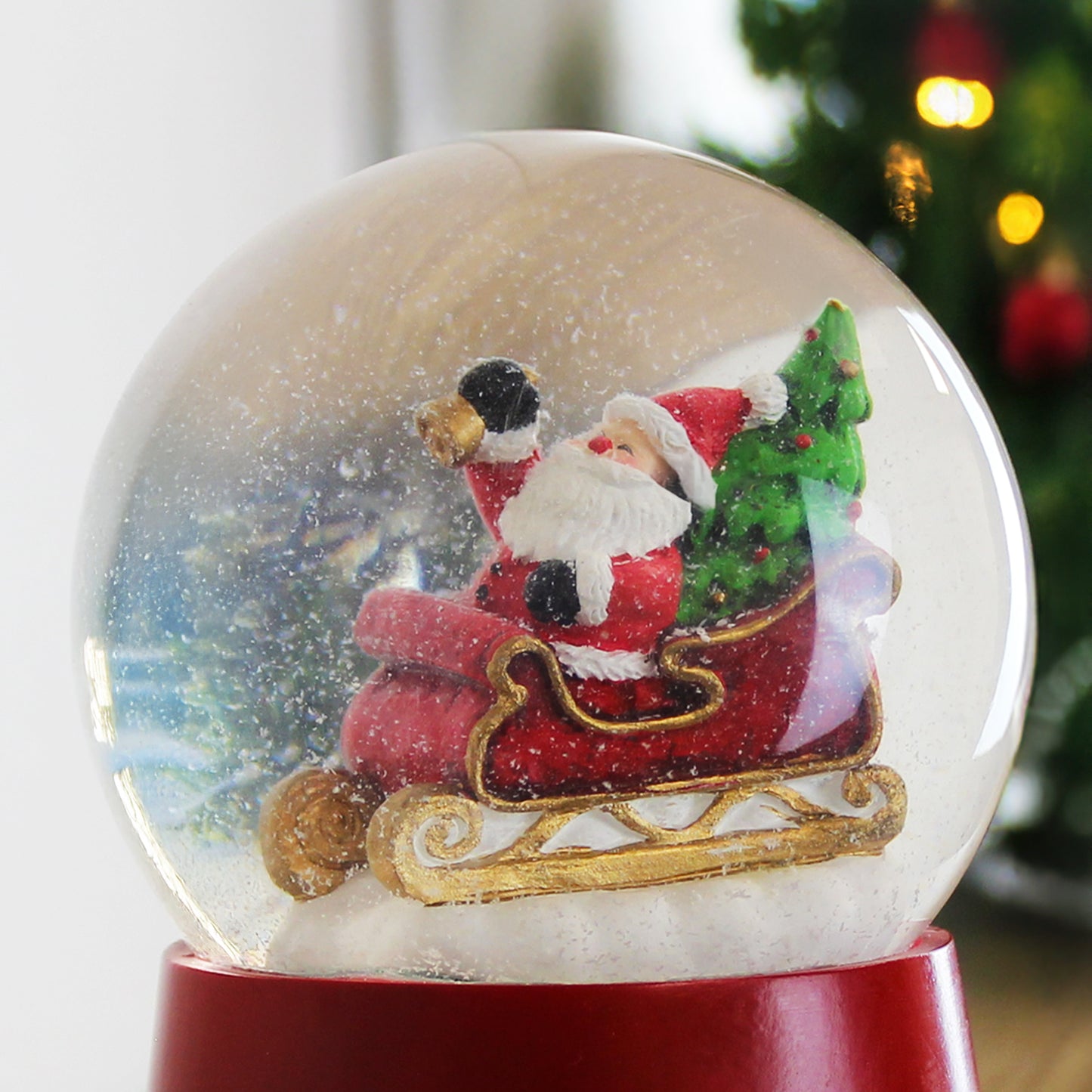 Personalised ‘Jingle Bells’ Musical Santa Globe