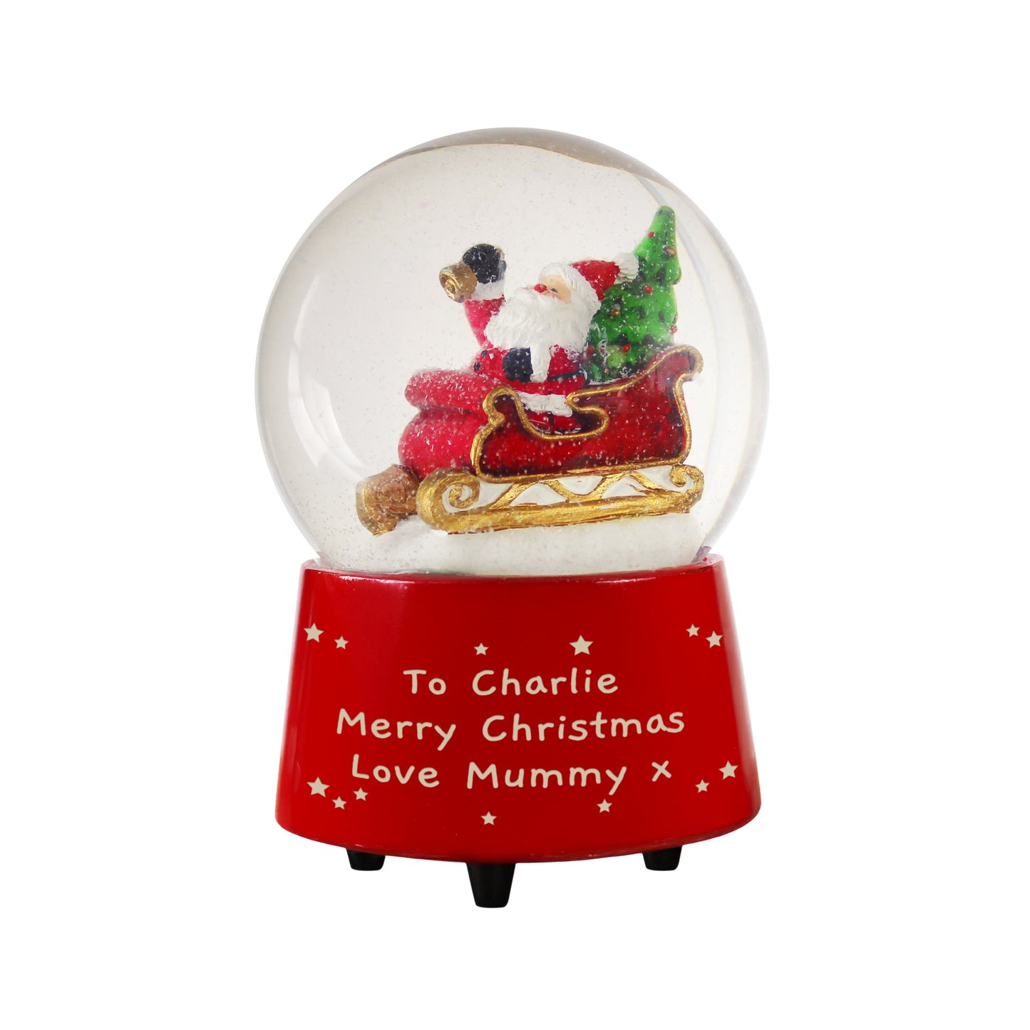 Personalised ‘Jingle Bells’ Musical Santa Globe