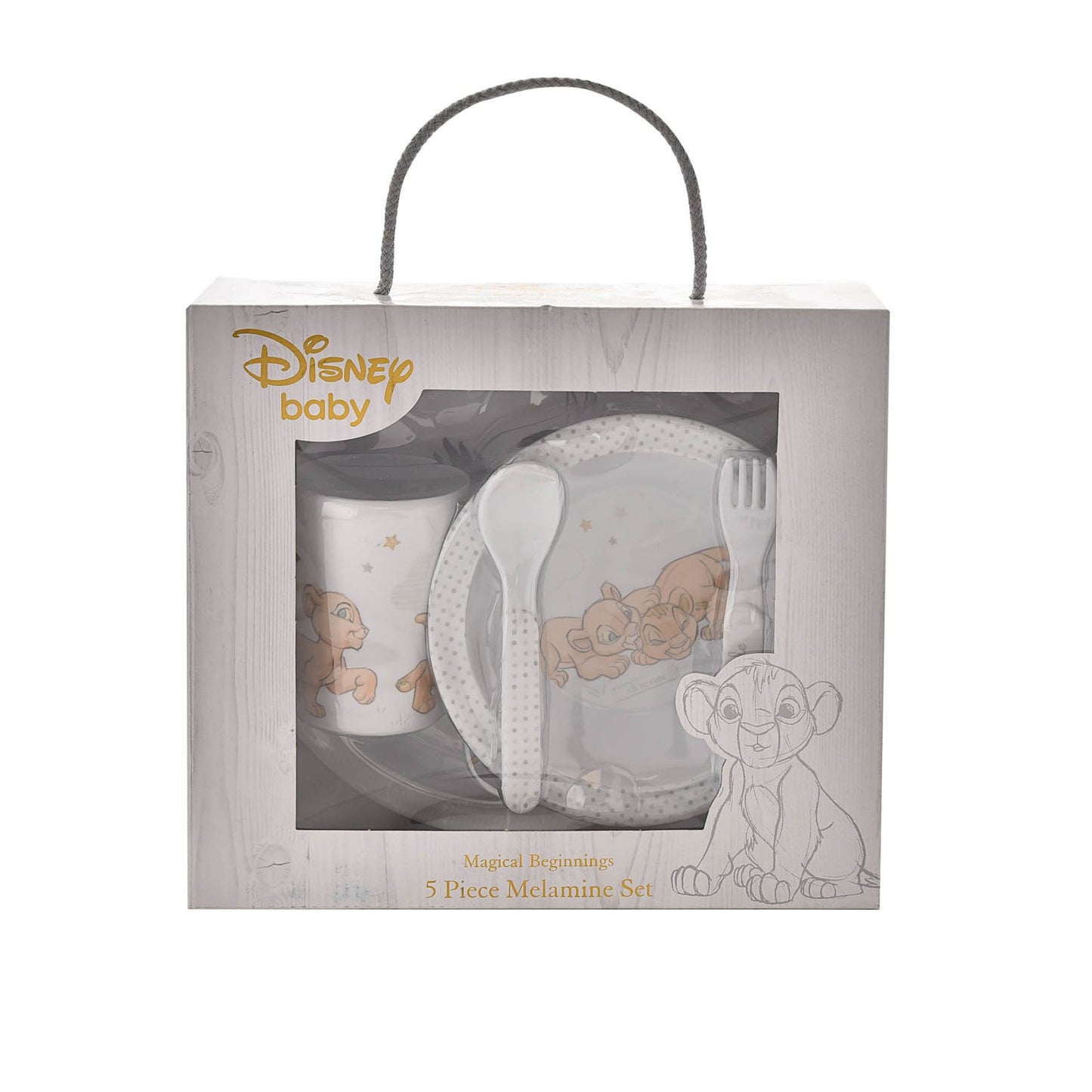 Disney Simba 5-Piece Melamine Crockery Set
