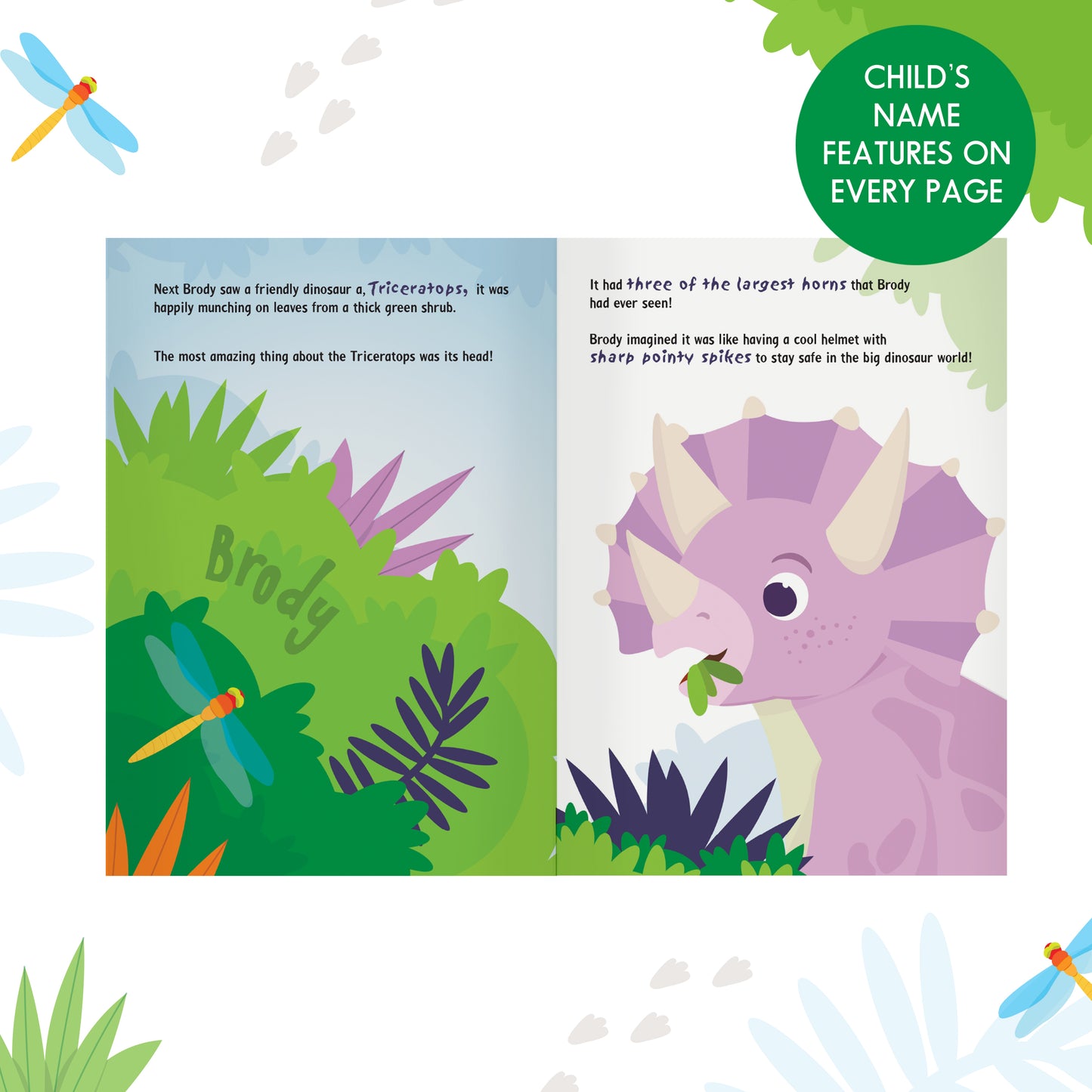 Personalised Dinosaur Adventure Story Book