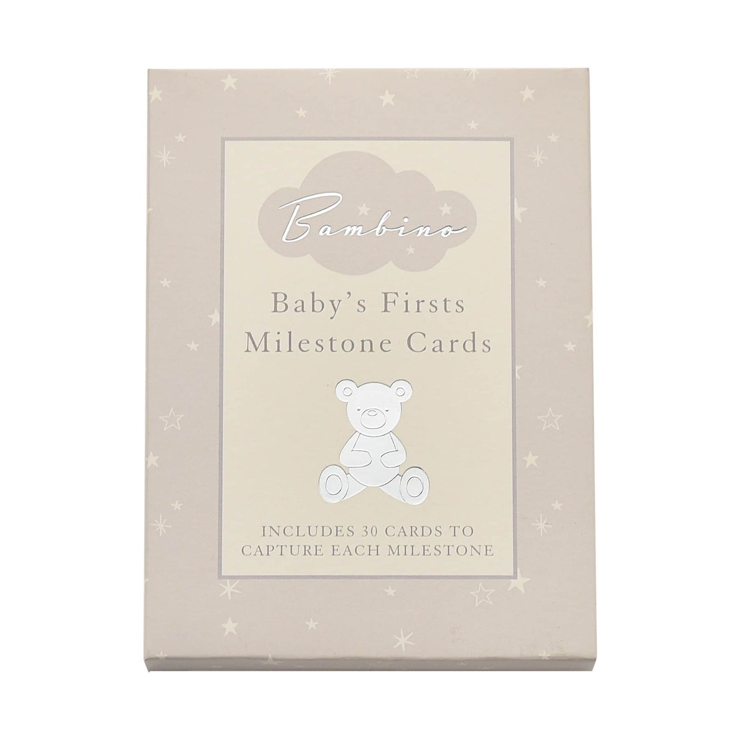 Bambino Little Star Baby Milestone Cards with Foil