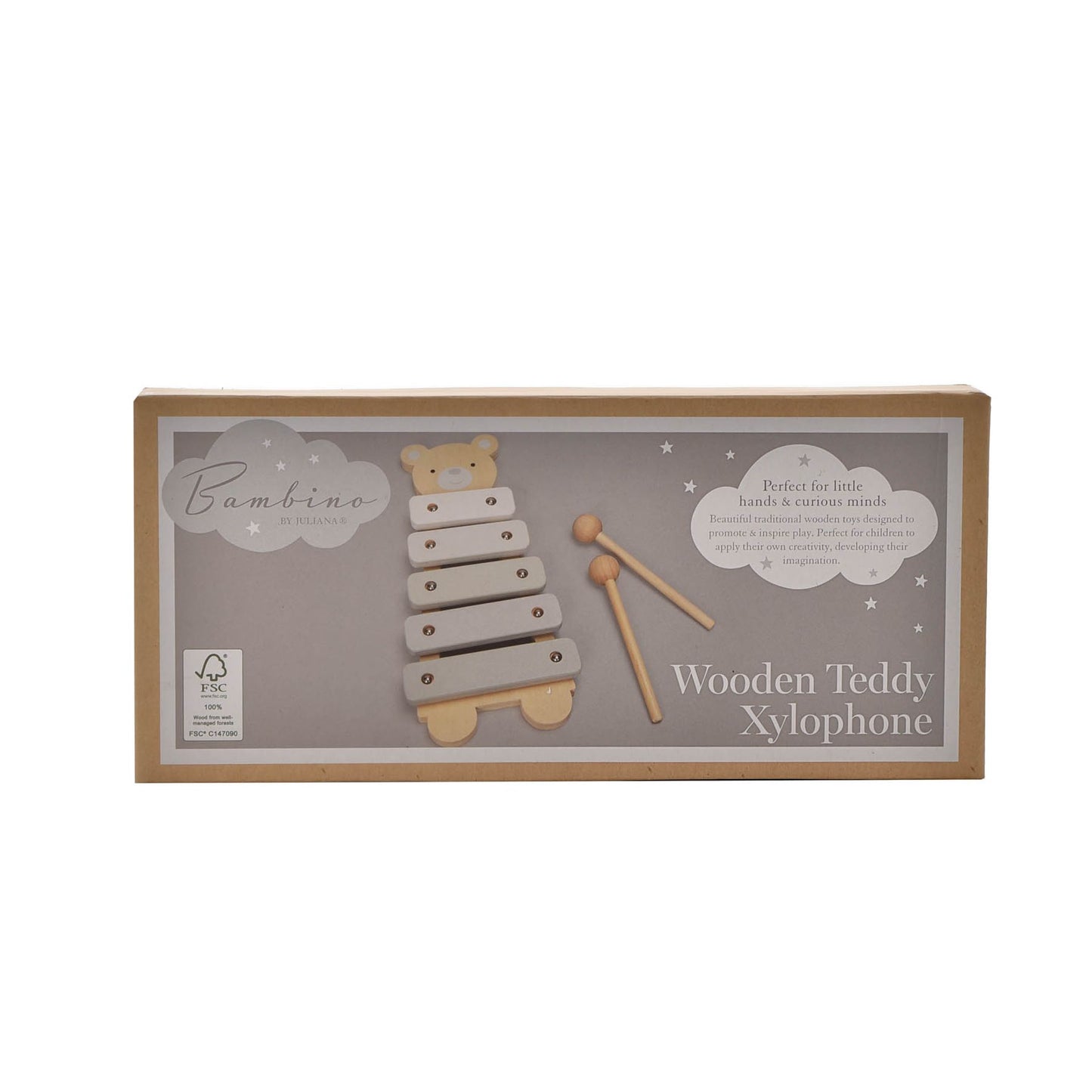 Bambino Wooden Teddy Bear Xylophone