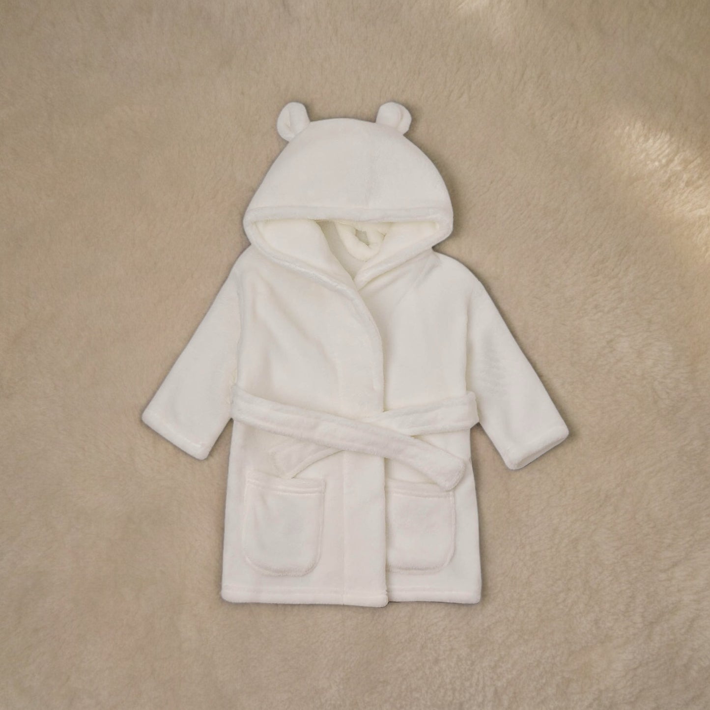 Bambino Baby's First Dressing Gown - White (3-6M)