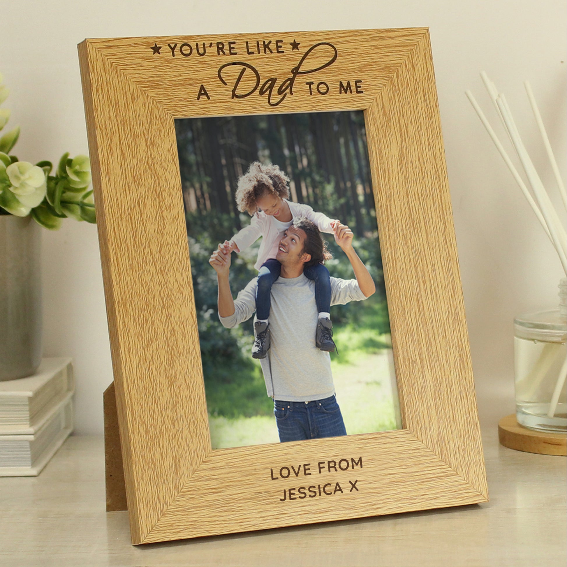 Personalised You’re Like A Dad To Me Frame 6 x 4 Front Image