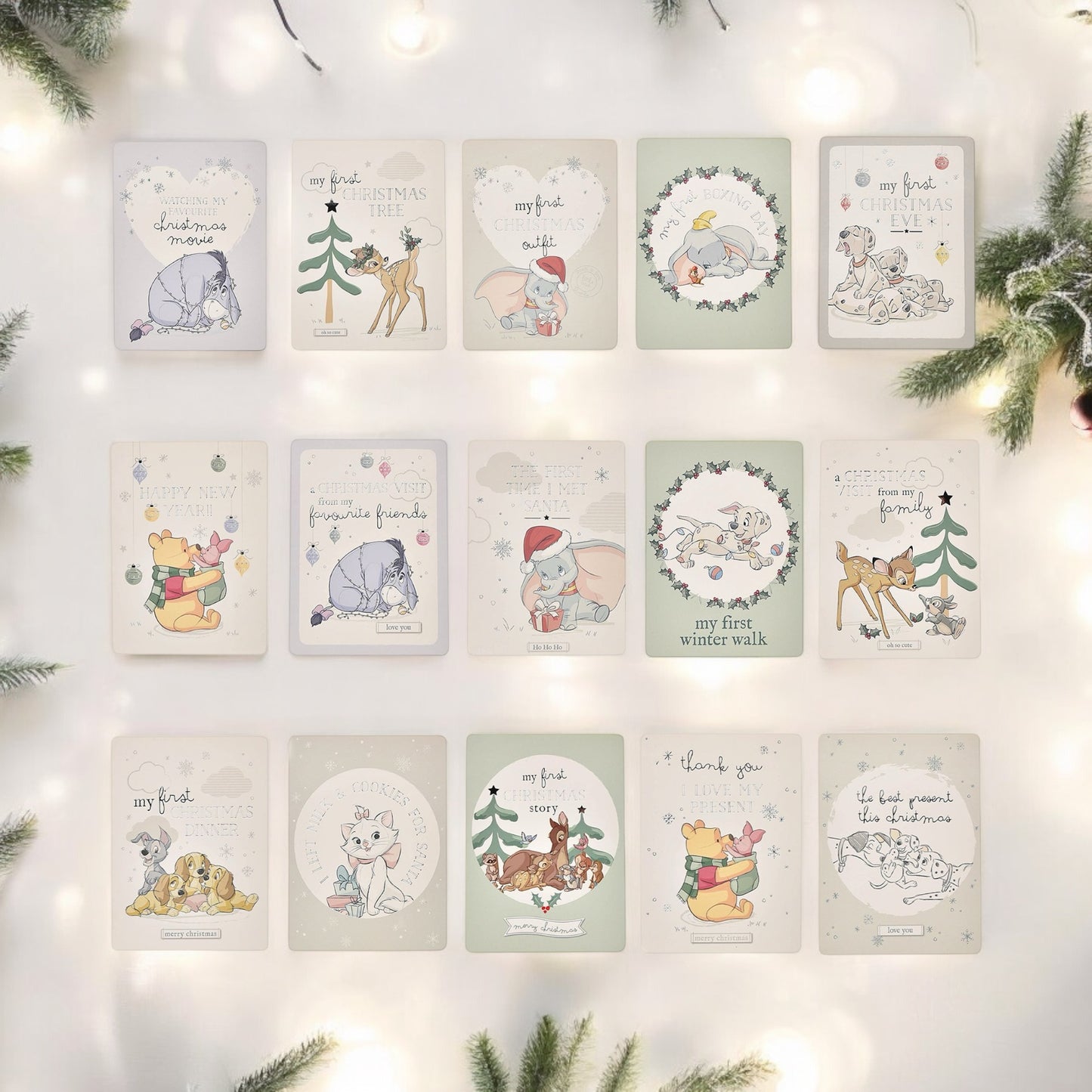 Disney Baby’s First Christmas Milestone Cards