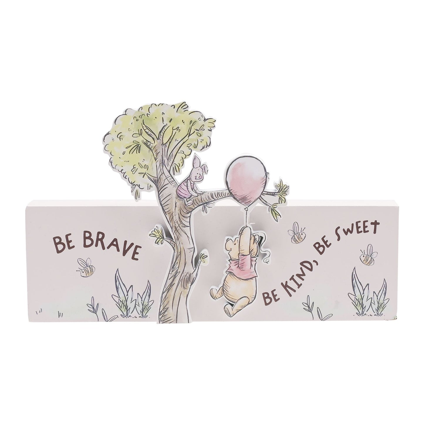 Disney Winnie the Pooh 'Be Brave' Mantel Plaque