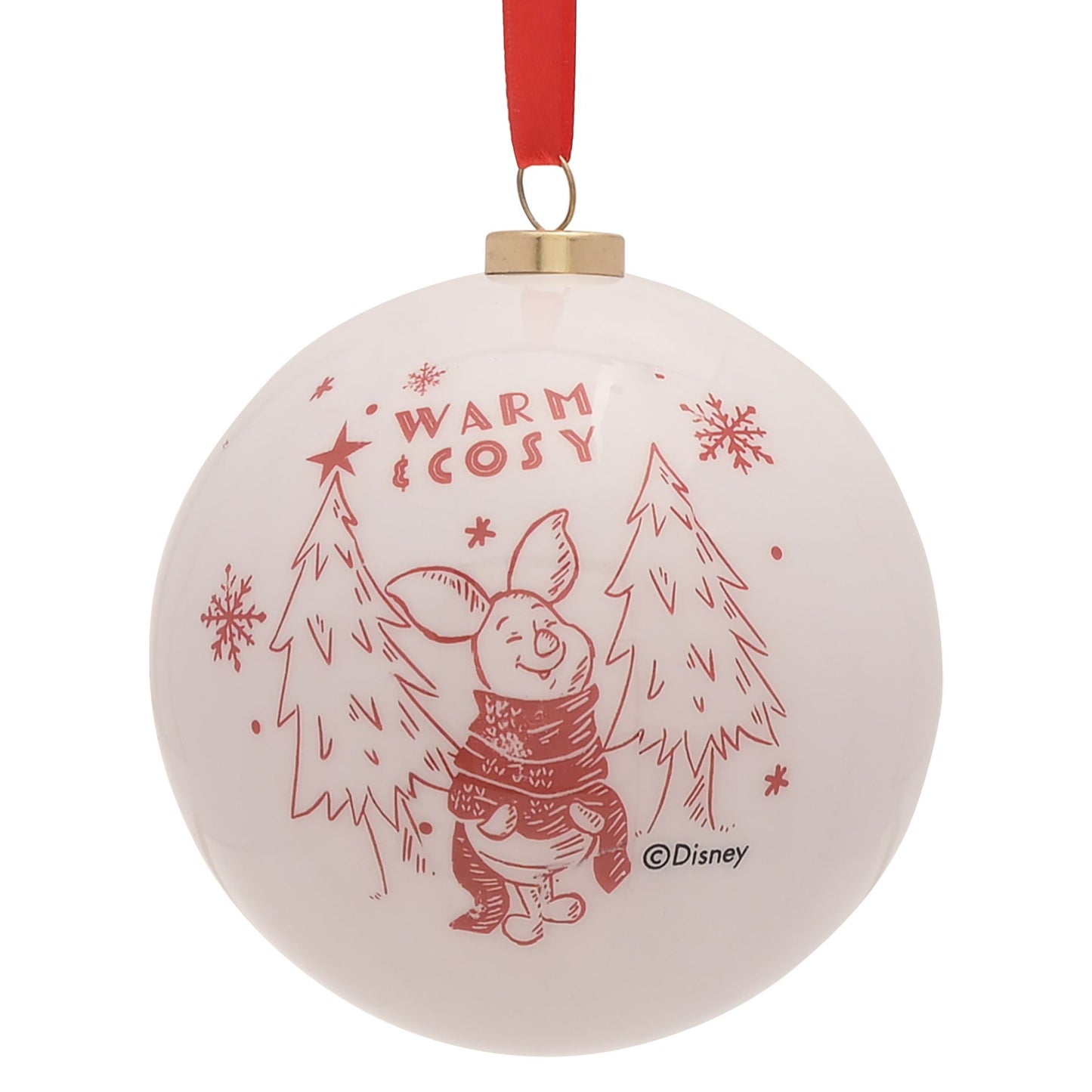 Disney Winnie the Pooh Christmas Set of 12 Baubles