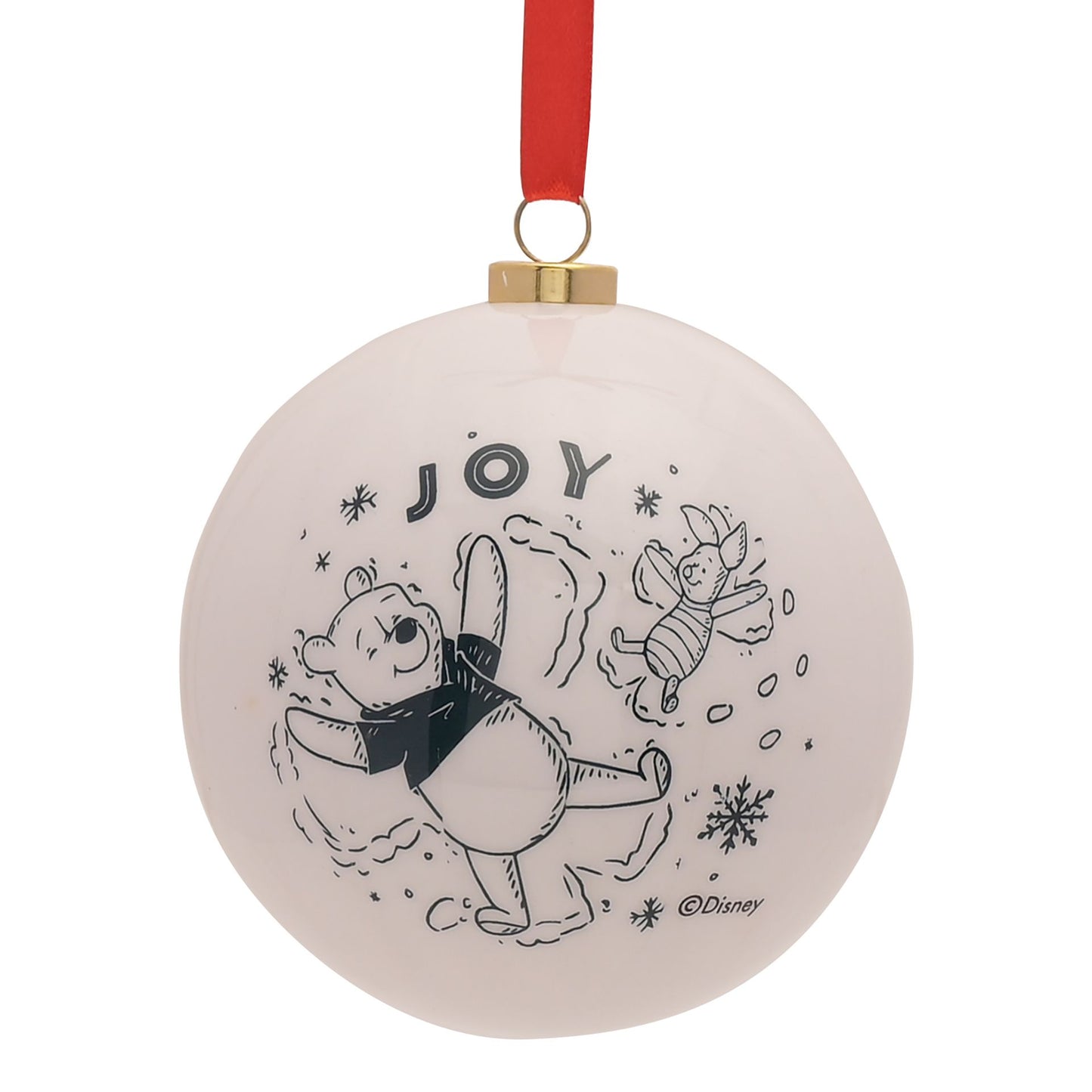 Disney Winnie the Pooh Christmas Set of 12 Baubles