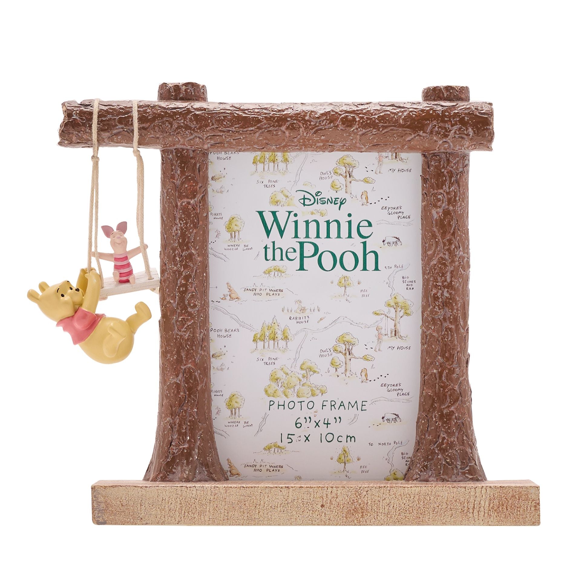 Disney Winnie The Pooh & Piglet Swing Photo Frame White Background