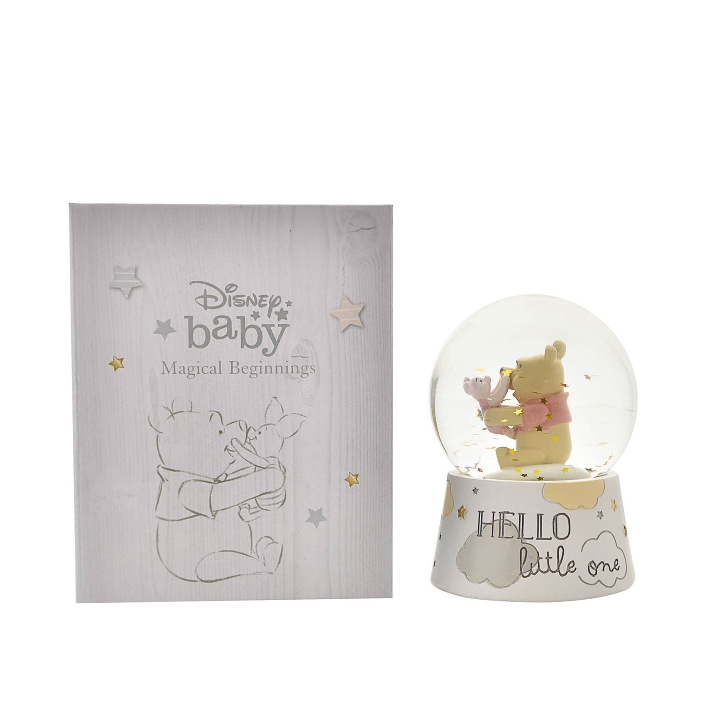 Disney Magical Beginnings Winnie The Pooh and Piglet Snow Globe