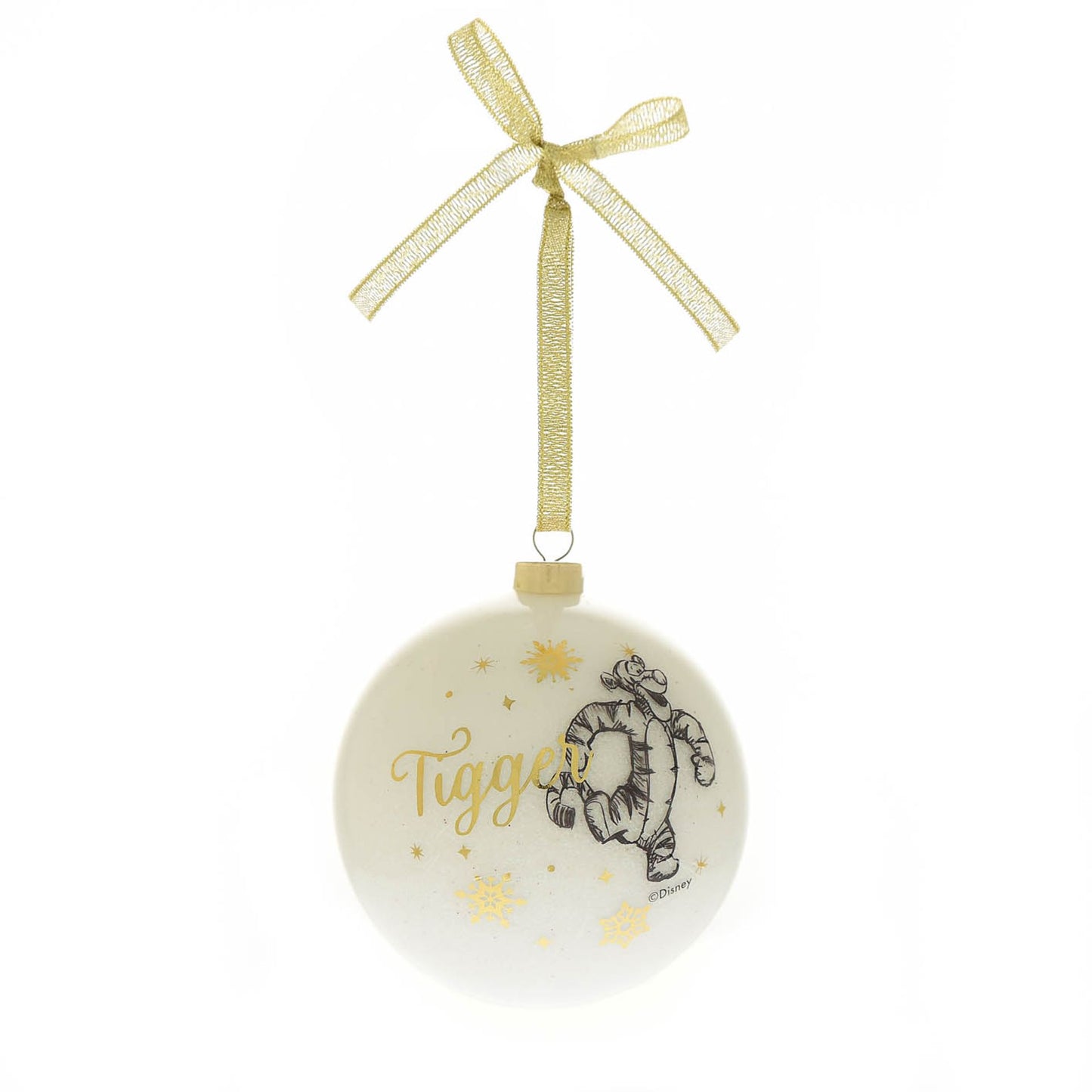 Disney Set Of 8 Winnie The Pooh Glitter Baubles