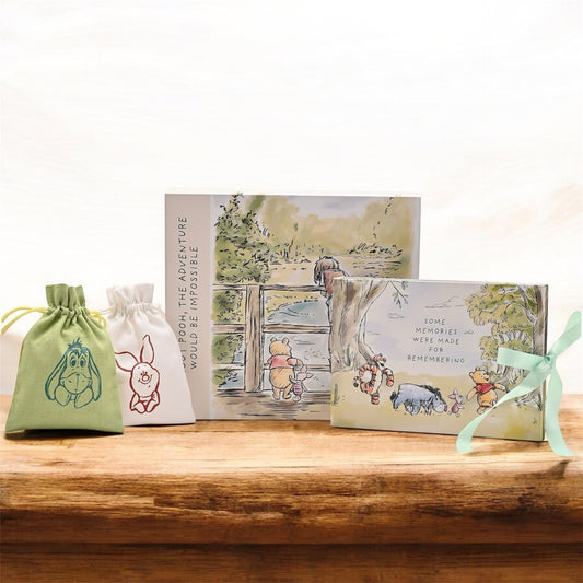 Disney Winnie The Pooh Keepsake Box with Photo Album & Organza Bags