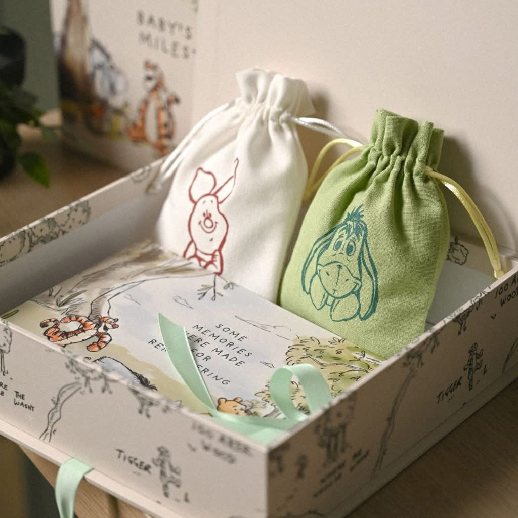 Disney Winnie The Pooh Keepsake Box with Photo Album & Organza Bags