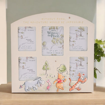 Disney Winnie The Pooh 'Without Pooh' Multi-Aperture Photo Frame