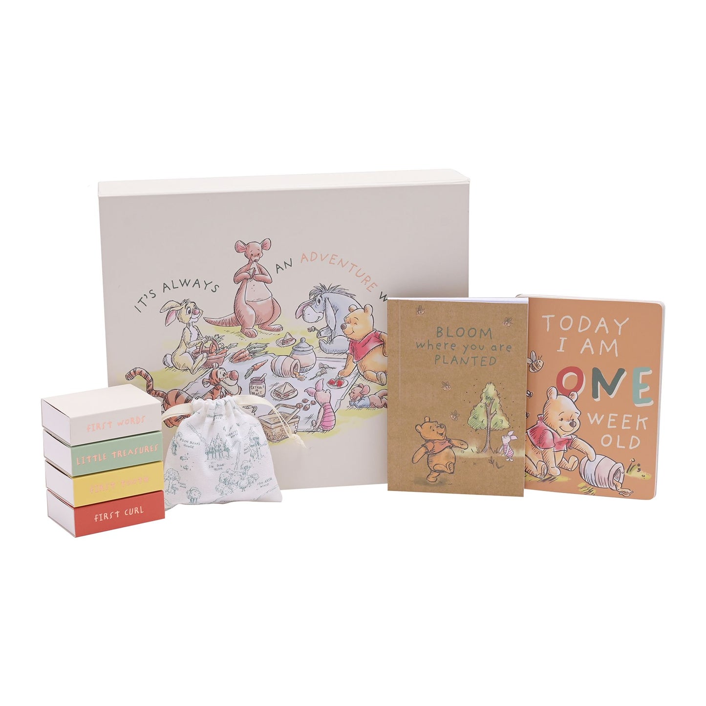 PRE-ORDER Disney Winnie the Pooh Keepsake Box With 12 Milestone Cards