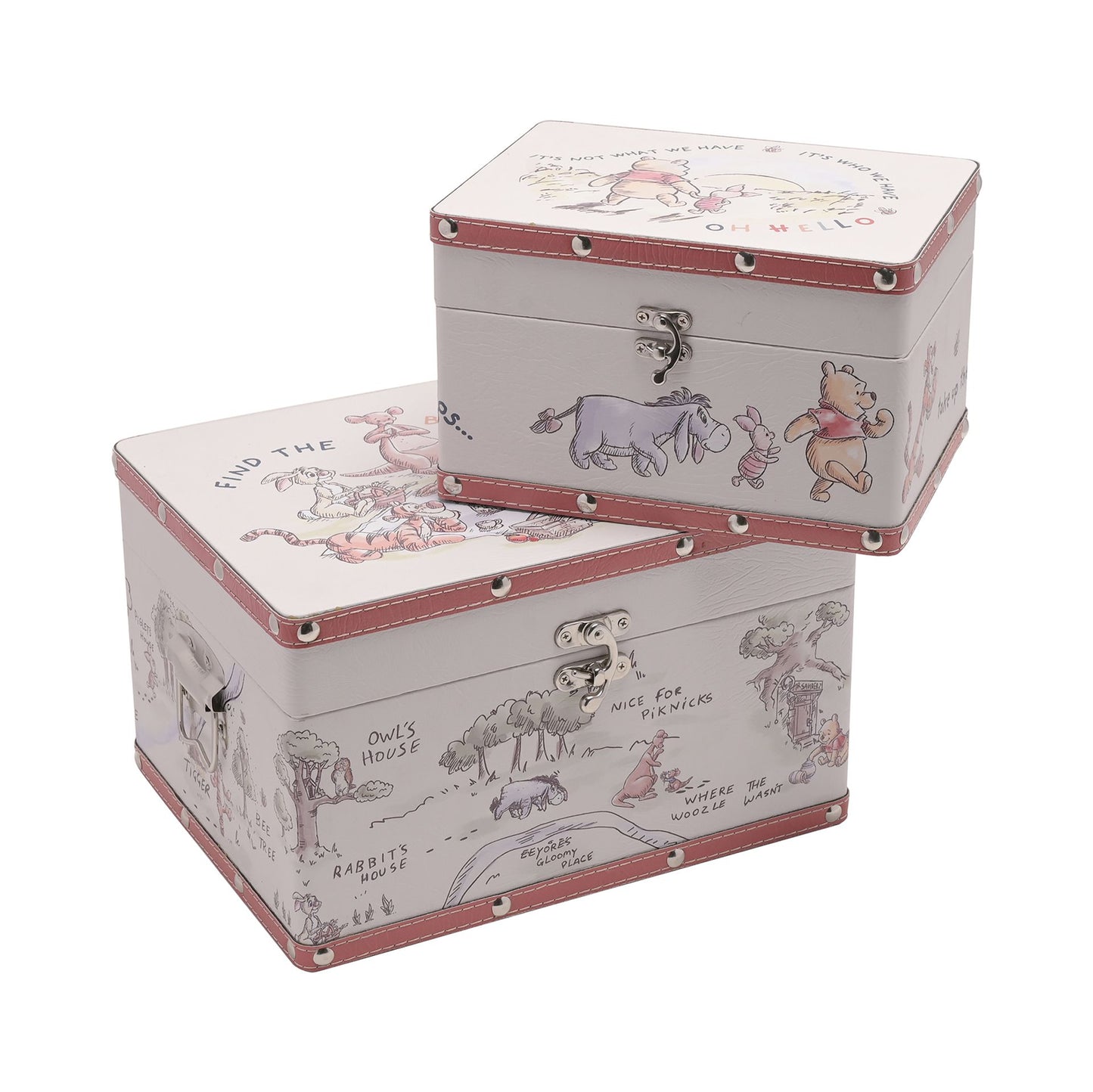 PRE-ORDER Disney Winnie the Pooh Set of Two Storage Boxes