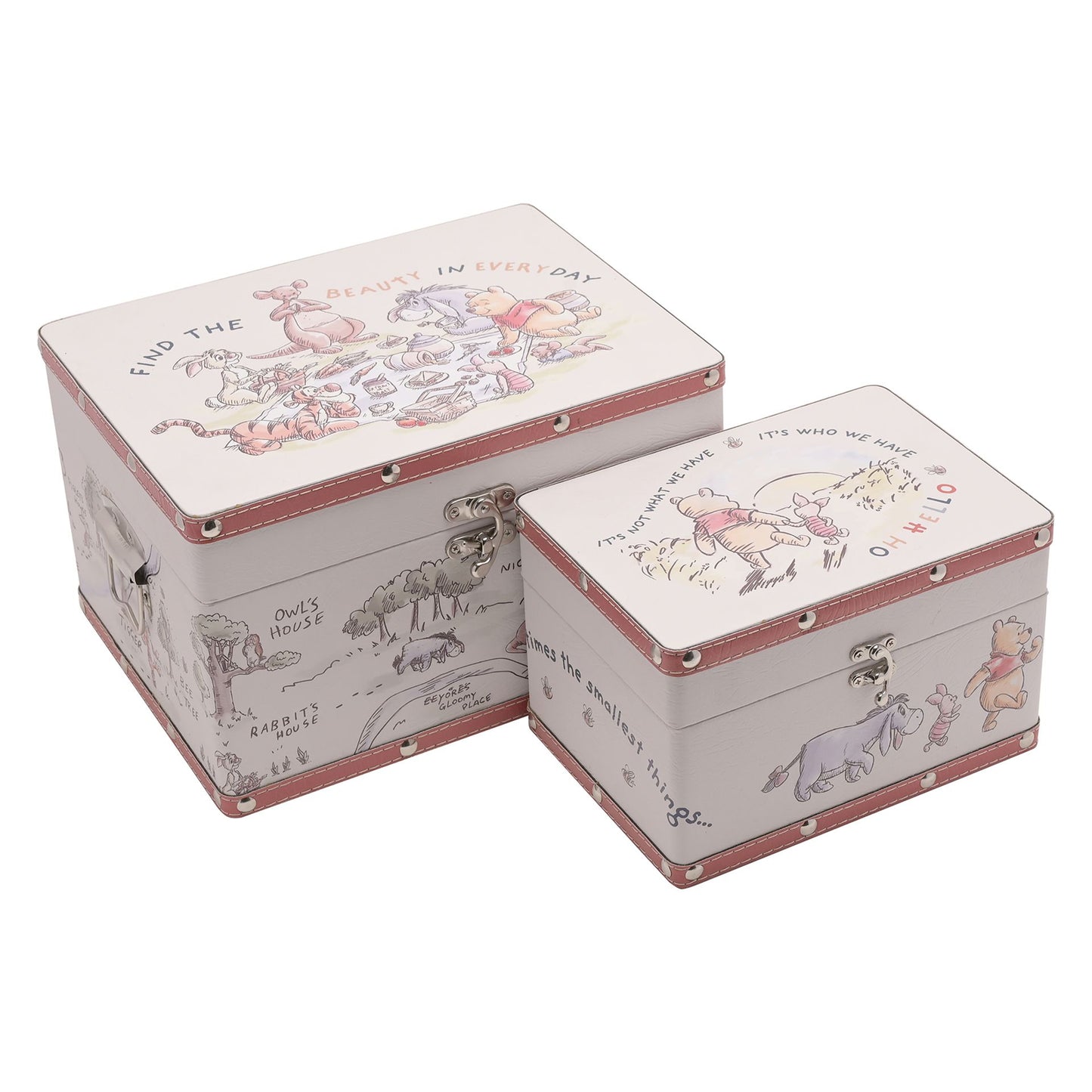 PRE-ORDER Disney Winnie the Pooh Set of Two Storage Boxes