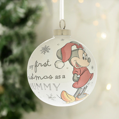 Disney’s Minnie Mouse ‘My First Christmas As A Mummy’ Ceramic Bauble