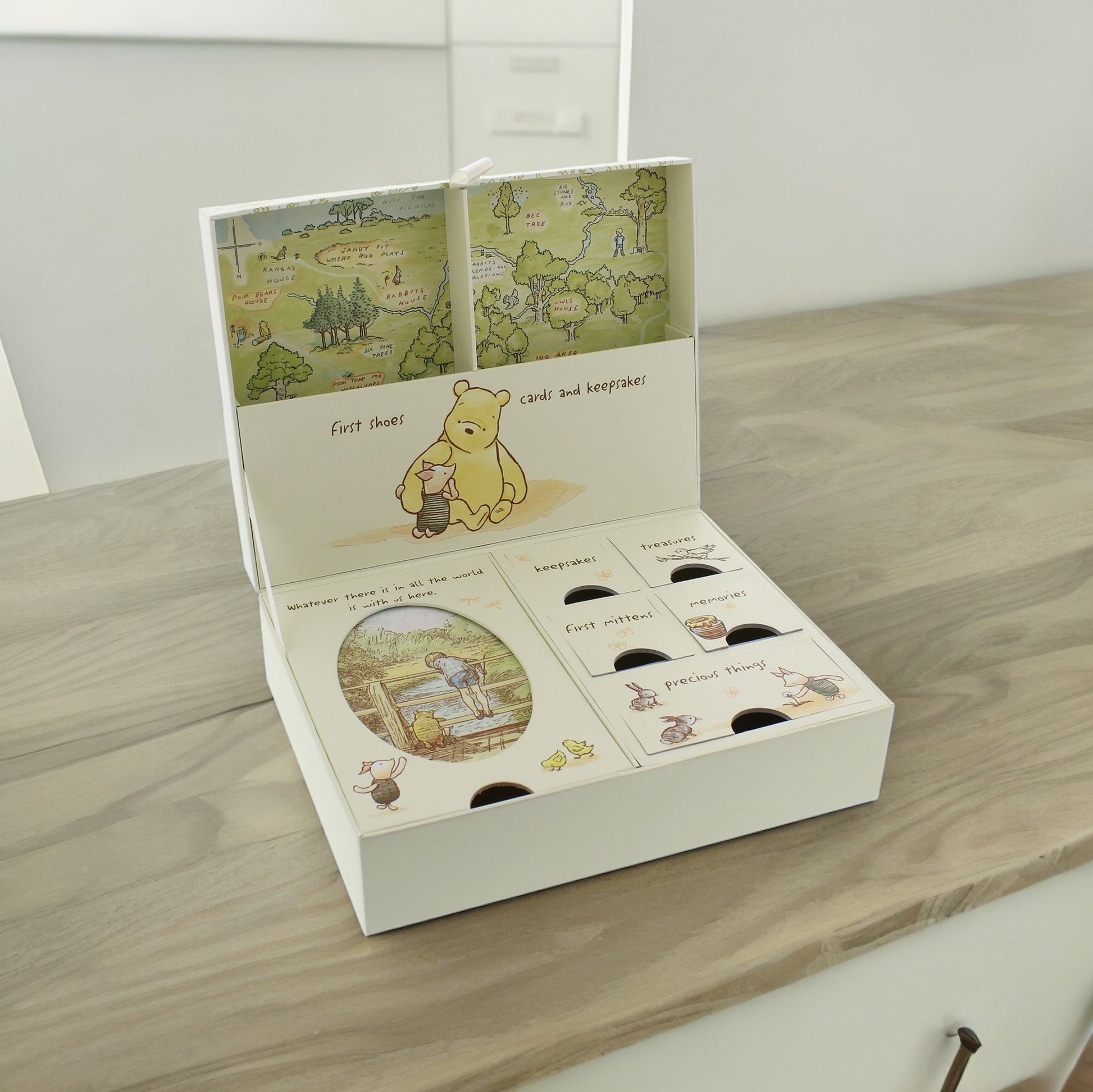 Disney Classic Pooh Heritage Keepsake Box With Compartments