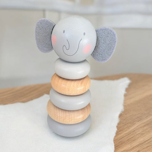 Elephant Wooden Stacking Toy