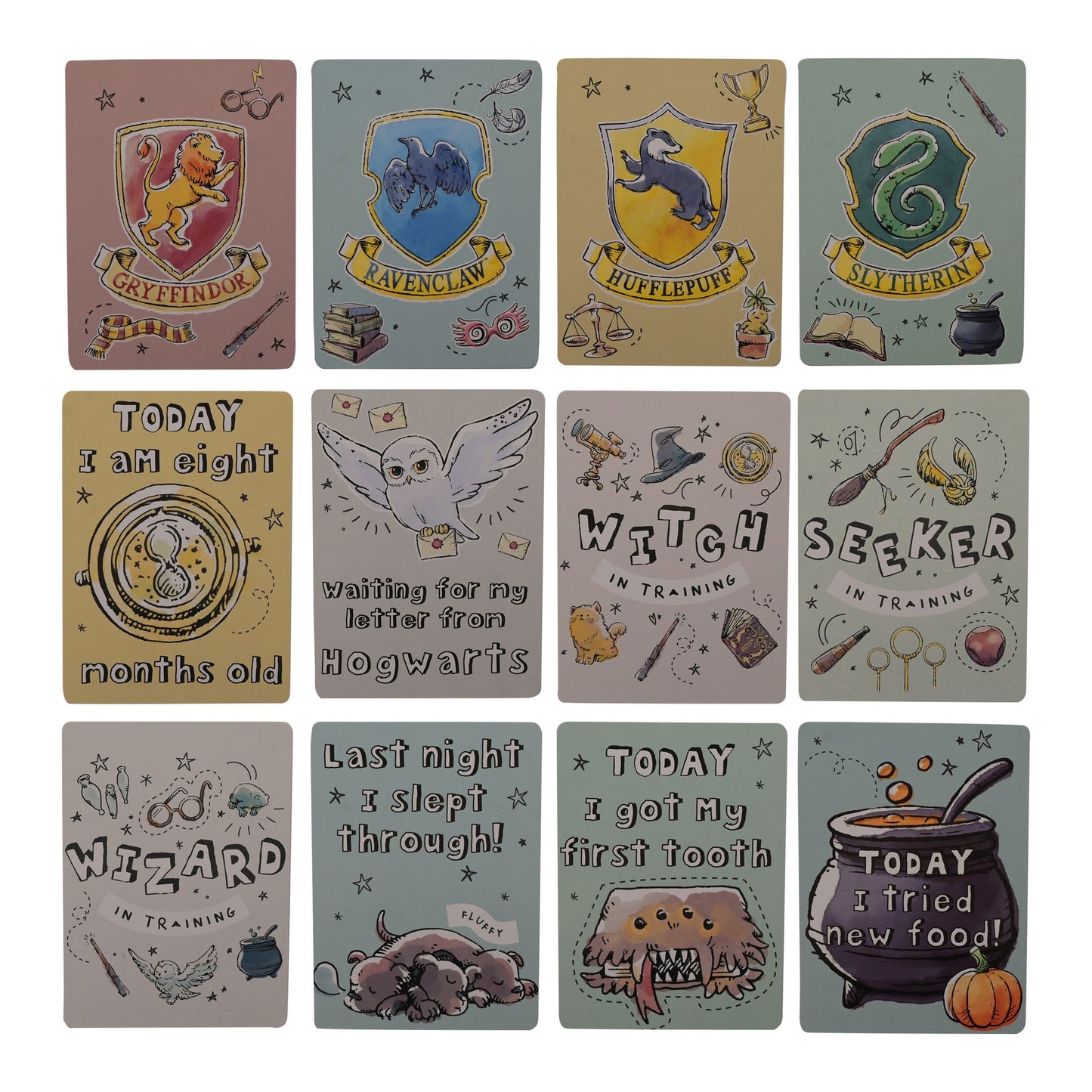 Harry Potter Charms Set of 24 Milestone Cards