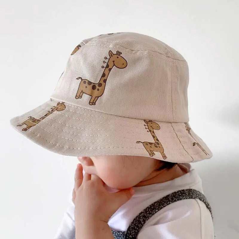 Cream Giraffe Bucket Hat