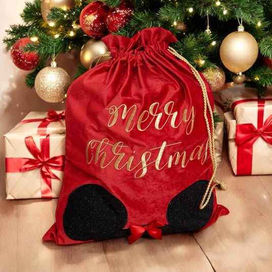 Disney Minnie Mouse 'Merry Christmas' Red Gift Sack