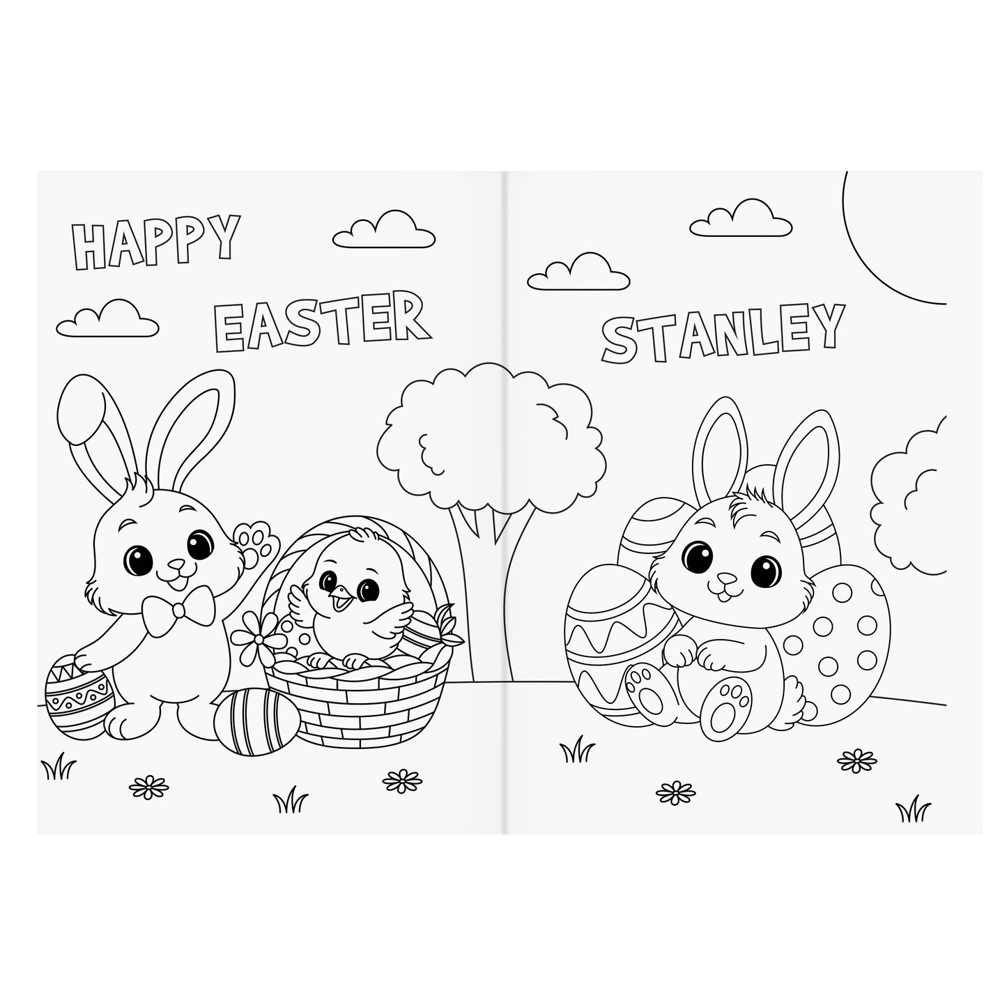 Personalised Easter Activity & Colouring Book
