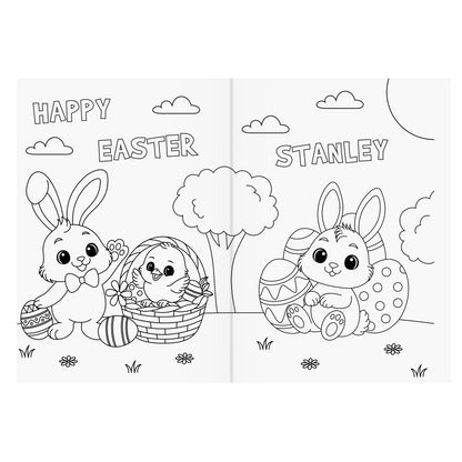 Personalised Easter Activity & Colouring Book