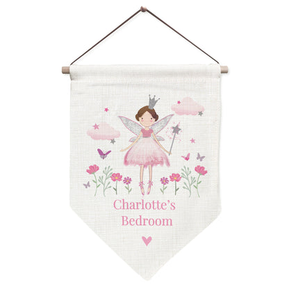 Personalised Fairy Princess Wall Art Banner