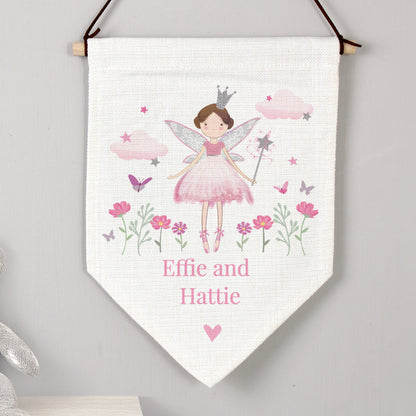 Personalised Fairy Princess Wall Art Banner