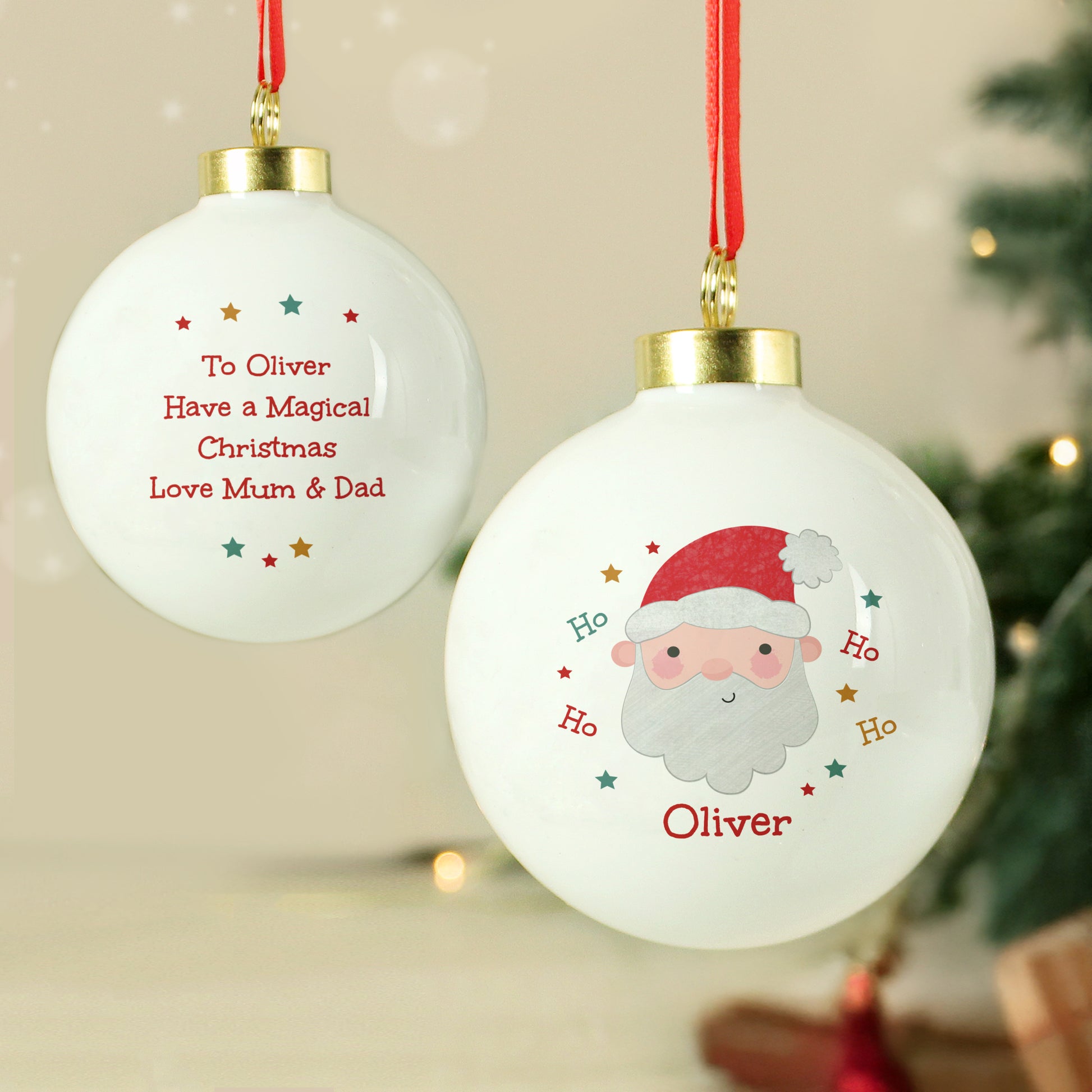 Personalised Santa Christmas Bauble – Mother Nature