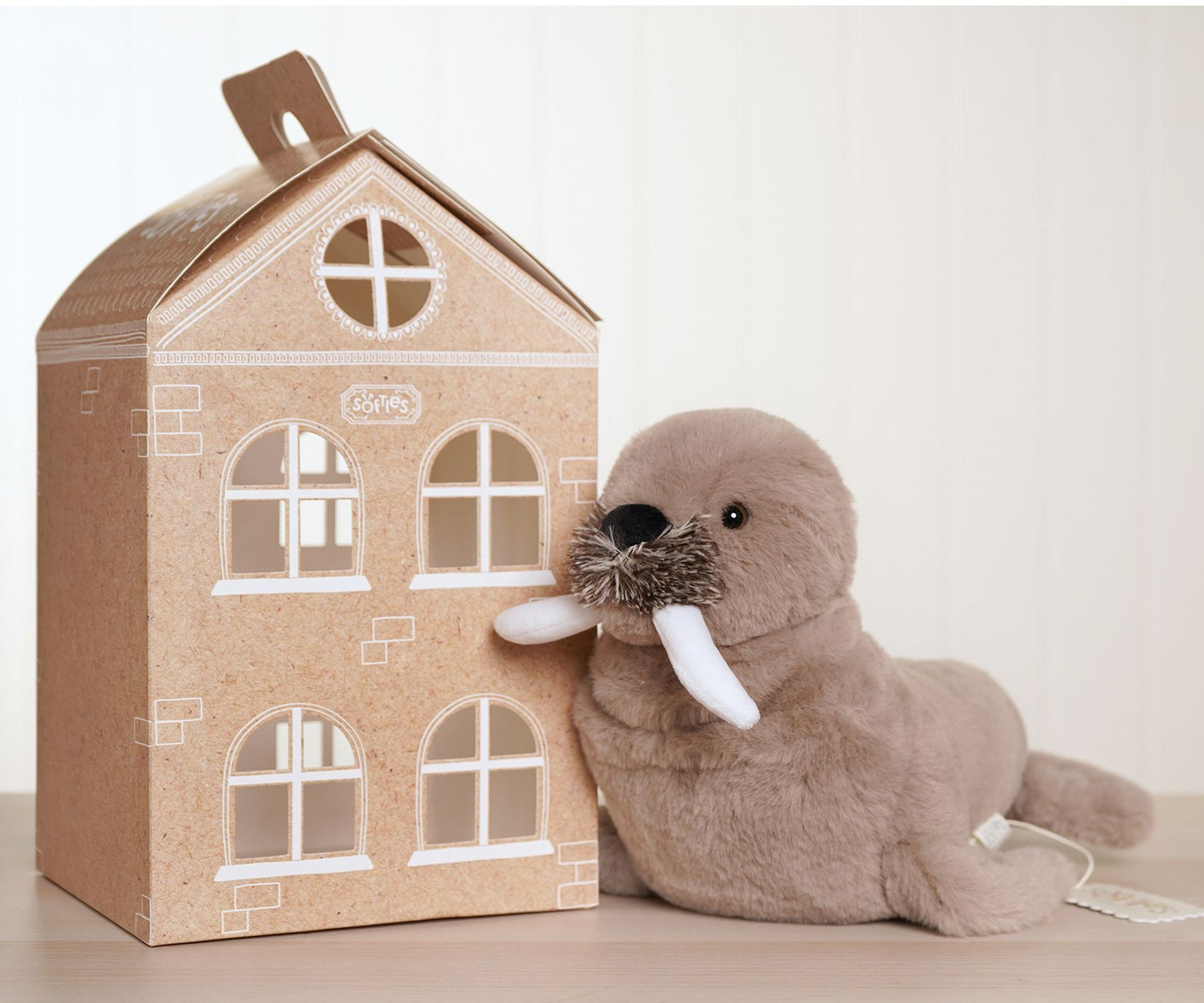Walter The Plush Brown Walrus Glow In The Dark Teeth