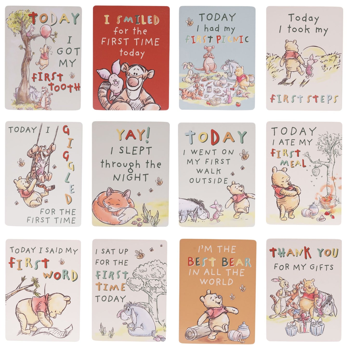 PRE-ORDER Winnie The Pooh Milestone Cards