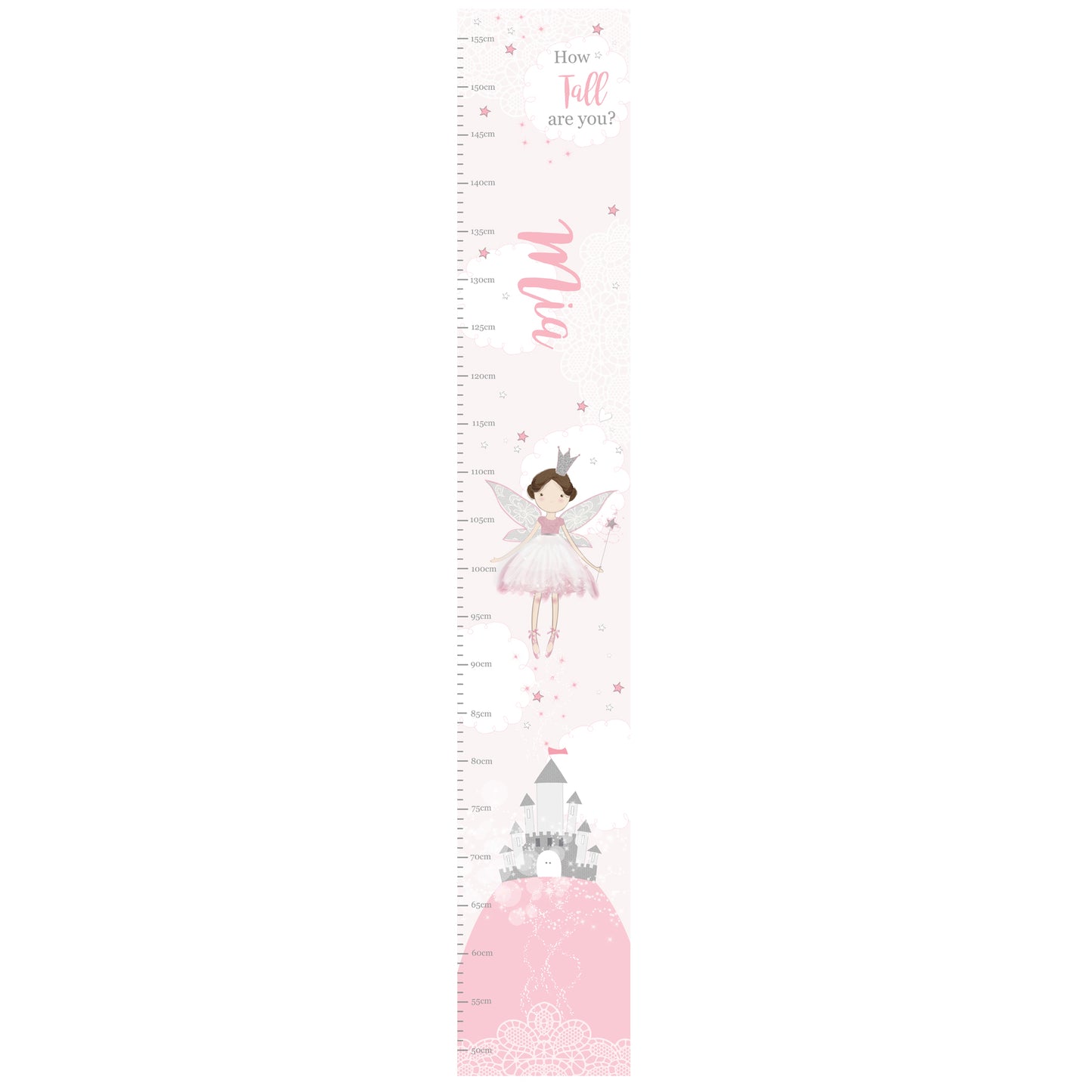 Personalised Fairy Princess Height Chart