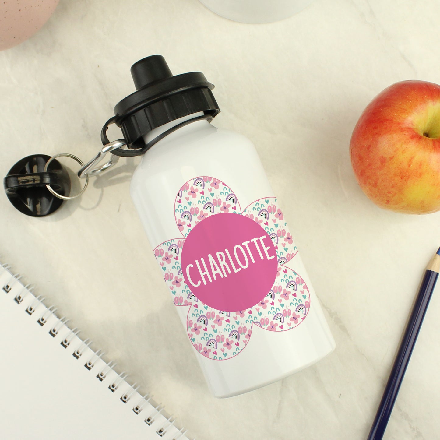 Personalised Flower Drinks Bottle